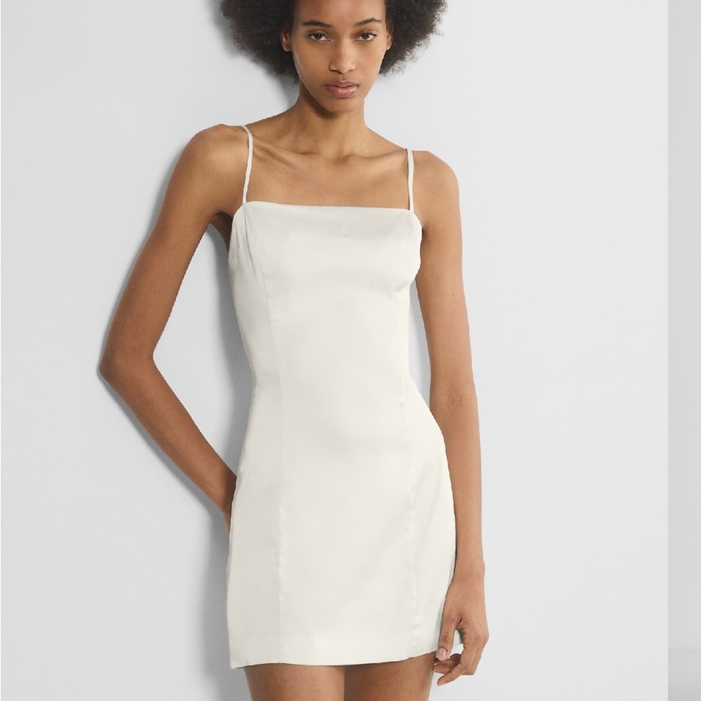 Sunday Best Shimmer Satin Dress